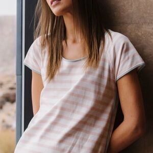 LAKE Pima Cotton Striped Pajama Top